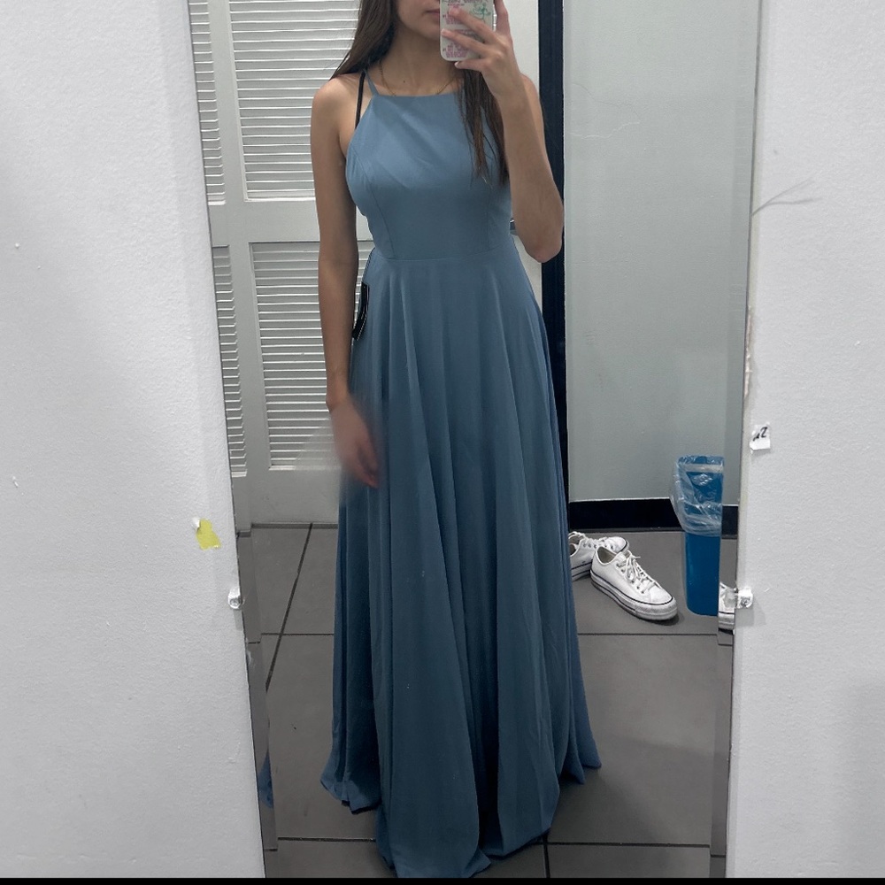 Blue dress for prom or wedding guest, small size